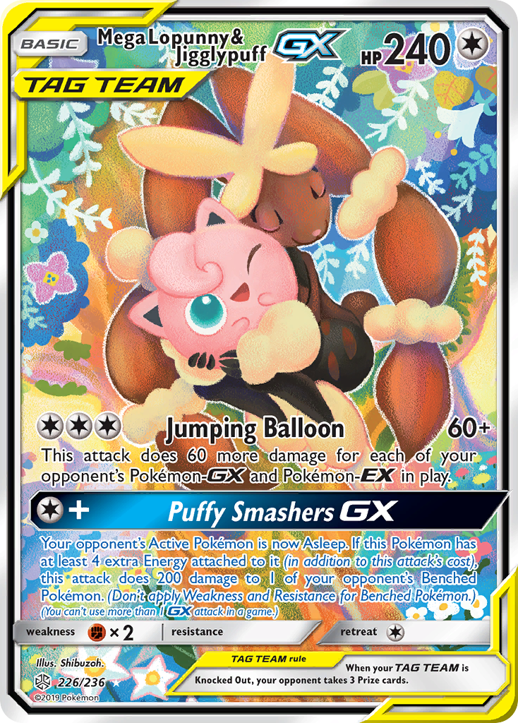 Aclipse Season Mega Lopunny & Jigglypuff-GX 226/236 | Cosmic Eclipse | GATECRASH