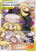 Cynthia & Caitlin 228/236 English Pokémon card from Cosmic Eclipse (2019)