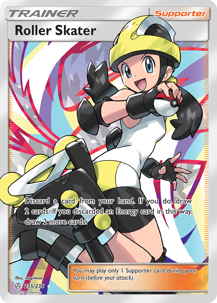 Roller Skater 235/236 English Pokémon card from Cosmic Eclipse (2019)