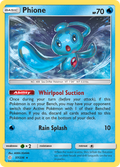 Phione 57/236 English Pokémon card from Cosmic Eclipse (2019)