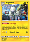 Magneton 69/236 English Pokémon card from Cosmic Eclipse (2019)