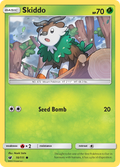 Skiddo 10/111 English Pokémon card from Crimson Invasion (2017)