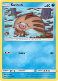 Swinub 19/111 English Pokémon card from Crimson Invasion (2017)