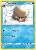 Piloswine 20/111 English Pokémon card from Crimson Invasion (2017)