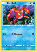 Corphish 24/111 English Pokémon card from Crimson Invasion (2017)