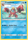 Crawdaunt 25/111 English Pokémon card from Crimson Invasion (2017)