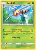 Beedrill 3/111 English Pokémon card from Crimson Invasion (2017)