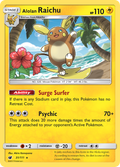 Alolan Raichu 31/111 English Pokémon card from Crimson Invasion (2017)