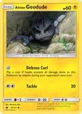 Alolan Geodude 32/111 English Pokémon card from Crimson Invasion (2017)
