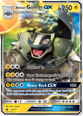 Alolan Golem-GX 34/111 English Pokémon card from Crimson Invasion (2017)
