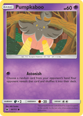 Pumpkaboo 44/111 English Pokémon card from Crimson Invasion (2017)