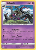 Salazzle 47/111 English Pokémon card from Crimson Invasion (2017)