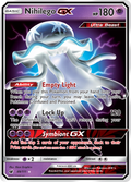 Nihilego-GX 49/111 English Pokémon card from Crimson Invasion (2017)