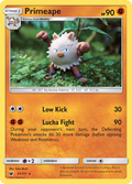 Primeape 51/111 English Pokémon card from Crimson Invasion (2017)