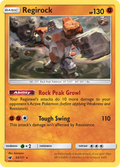 Regirock 53/111 English Pokémon card from Crimson Invasion (2017)