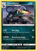 Houndoom 59/111 English Pokémon card from Crimson Invasion (2017)