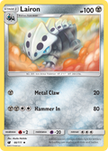 Lairon 66/111 English Pokémon card from Crimson Invasion (2017)