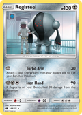 Registeel 68/111 English Pokémon card from Crimson Invasion (2017)