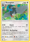Staraptor 83/111 English Pokémon card from Crimson Invasion (2017)