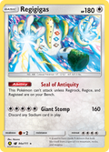 Regigigas 84a/111 English Pokémon card from Crimson Invasion (2017) — alternate artwork
