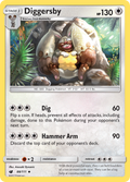 Diggersby 88/111 English Pokémon card from Crimson Invasion (2017)