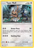 Type: Null 89/111 English Pokémon card from Crimson Invasion (2017)