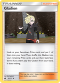 Gladion 95/111 English Pokémon card from Crimson Invasion (2017)