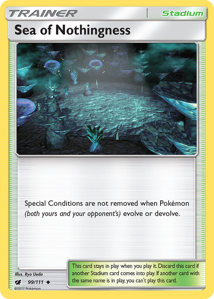 Sea of Nothingness 99/111 English Pokémon card from Crimson Invasion (2017)