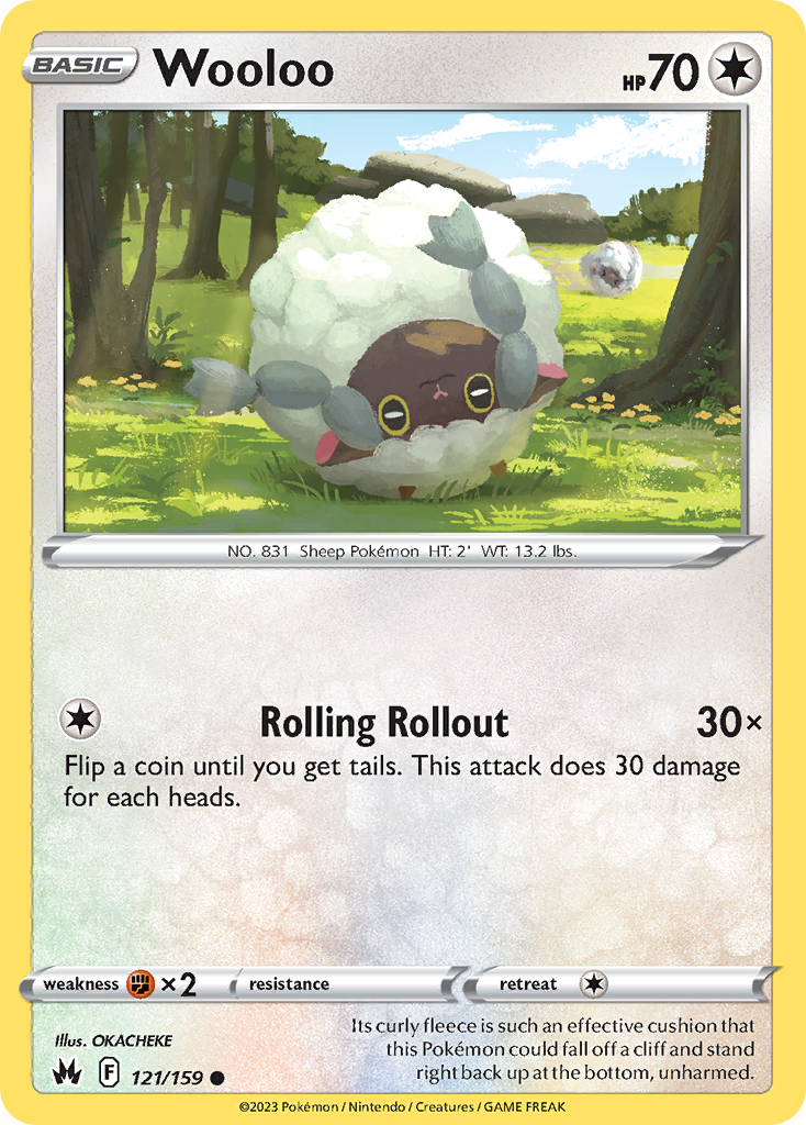 Wooloo 121/159 — English Pokémon Crown Zenith (2023)