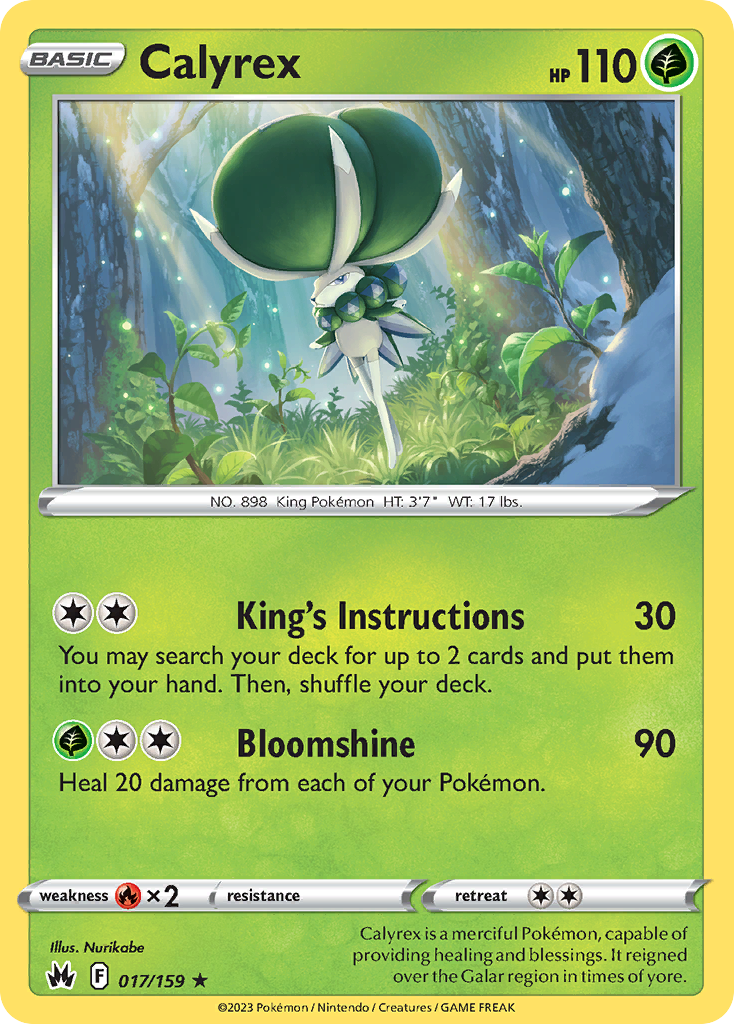 Calyrex 17/159 — English Pokémon Crown Zenith (2023)