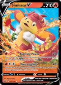 Simisear V 22/159 — English Pokémon Crown Zenith (2023)