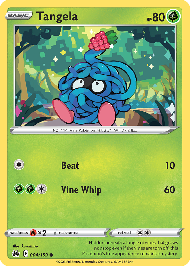 Tangela 4/159 — English Pokémon Crown Zenith (2023)