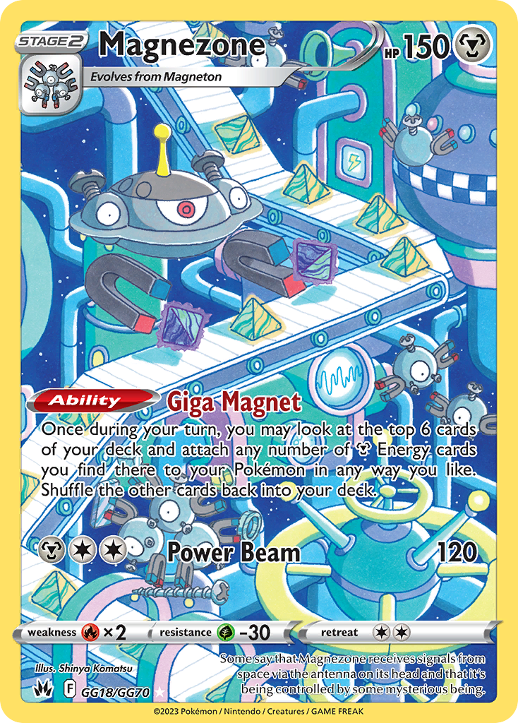 Magnezone GG18/GG70 — English Pokémon Crown Zenith Galarian Gallery (2023)