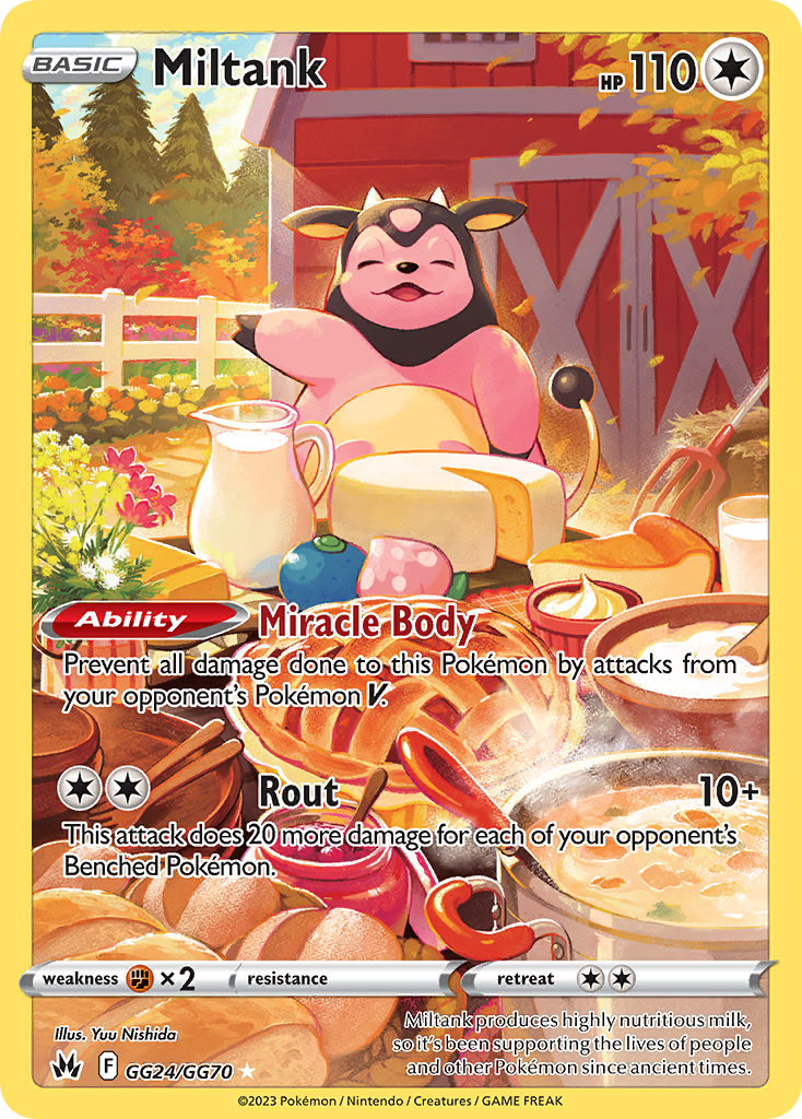 Miltank GG24/GG70 — English Pokémon Crown Zenith Galarian Gallery (2023)