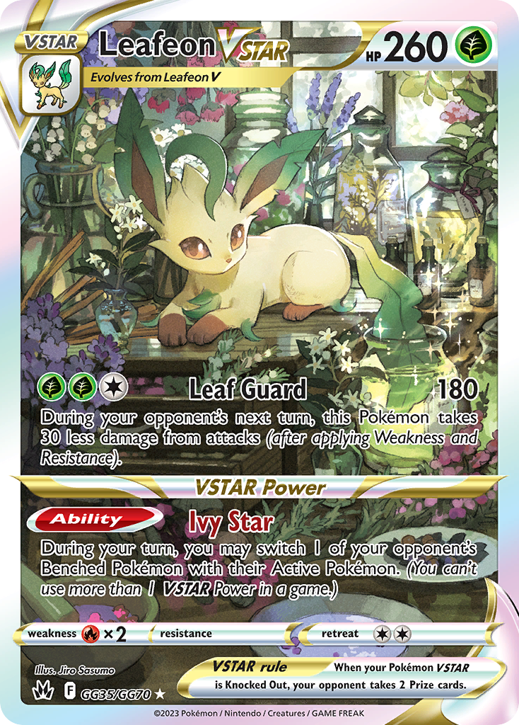 Leafeon VSTAR GG35/GG70 — English Pokémon Crown Zenith Galarian Gallery (2023)