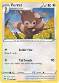 Furret 136/189 English Pokémon card from Darkness Ablaze (2020)