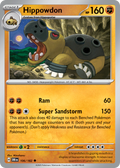 Hippowdon 106/182 — English Pokémon Destined Rivals (2025)