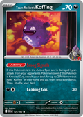 Team Rocket's Koffing 125/182 — English Pokémon Destined Rivals (2025)