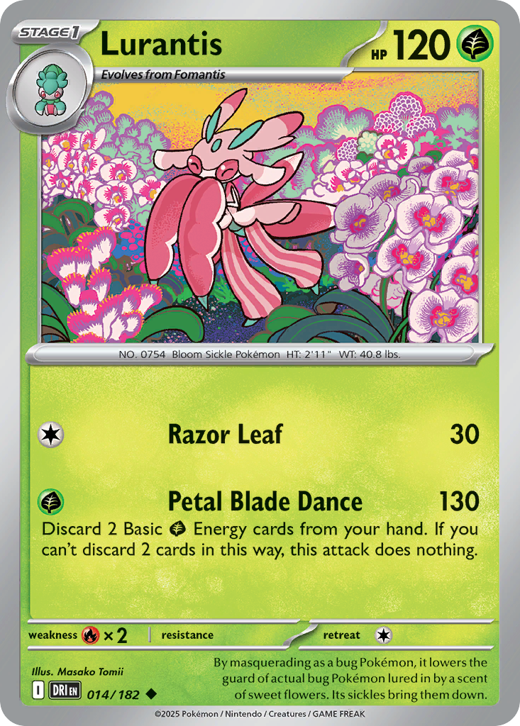 Lurantis 14/182 — English Pokémon Destined Rivals (2025)