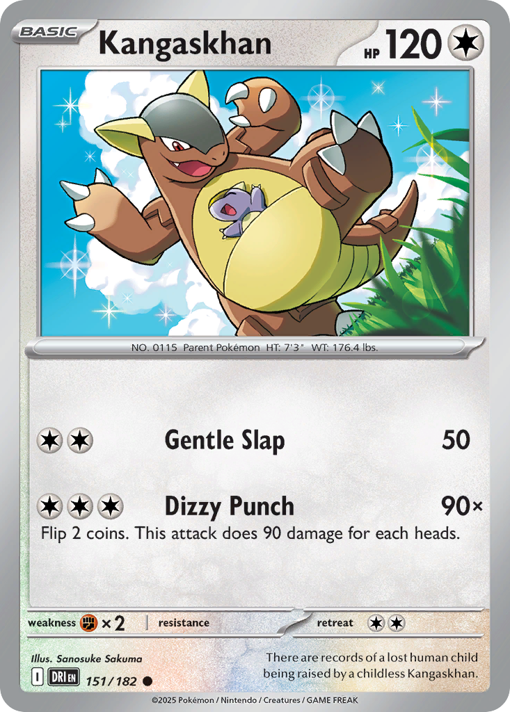 Kangaskhan 151/182 — English Pokémon Destined Rivals (2025)