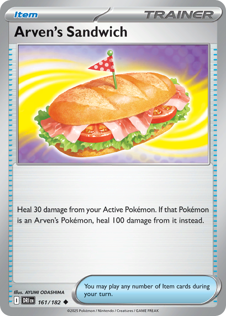 Arven's Sandwich 161/182 — English Pokémon Destined Rivals (2025)