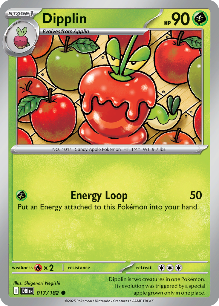 Dipplin 17/182 — English Pokémon Destined Rivals (2025)