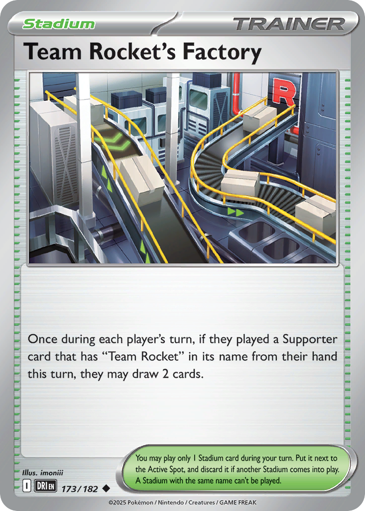 Team Rocket's Factory 173/182 — English Pokémon Destined Rivals (2025)