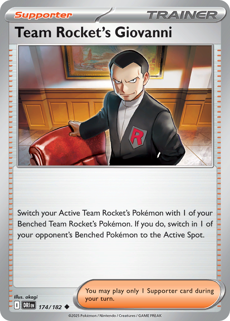Team Rocket's Giovanni 174/182 — English Pokémon Destined Rivals (2025)