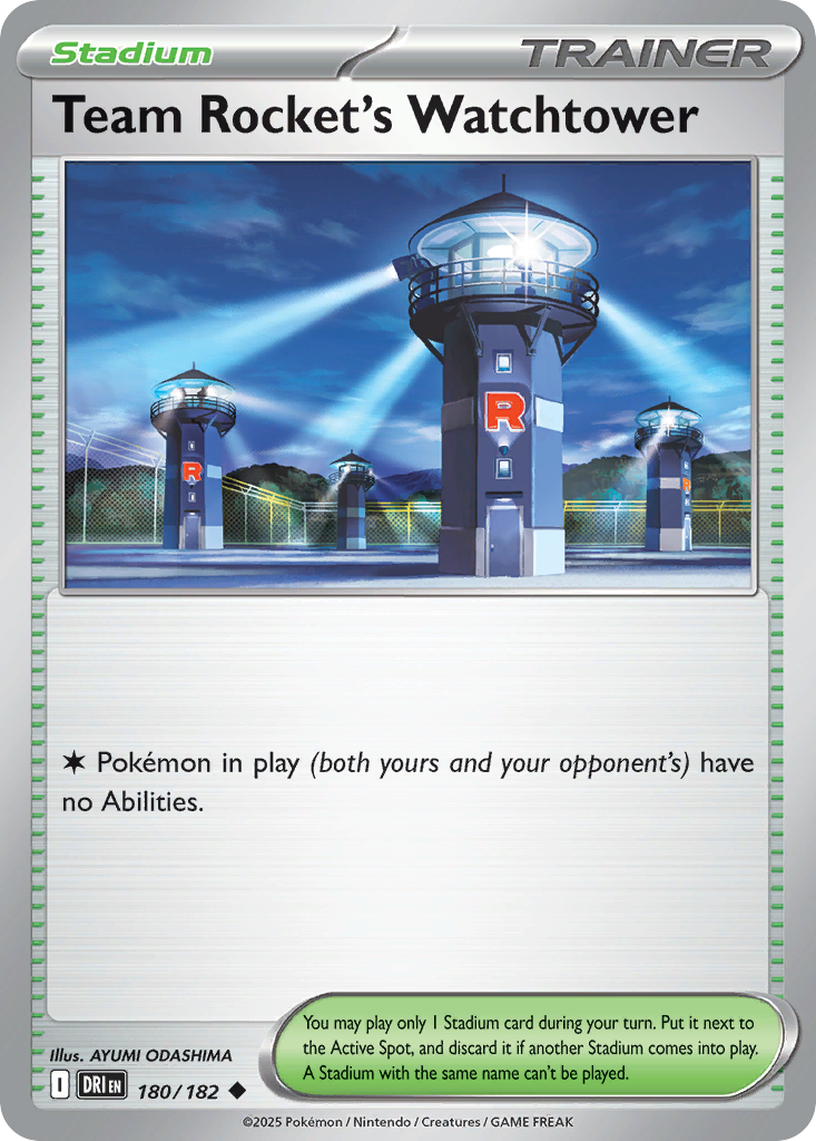 Team Rocket's Watchtower 180/182 — English Pokémon Destined Rivals (2025)