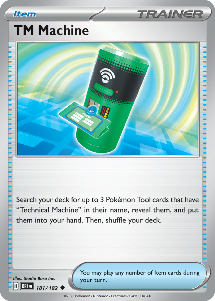TM Machine 181/182 — English Pokémon Destined Rivals (2025)