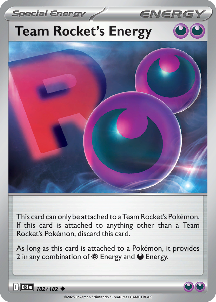 Team Rocket's Energy 182/182 — English Pokémon Destined Rivals (2025)