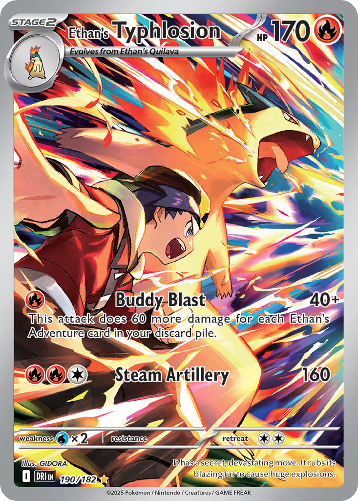 Ethan's Typhlosion 190/182 — English Pokémon Destined Rivals (2025)