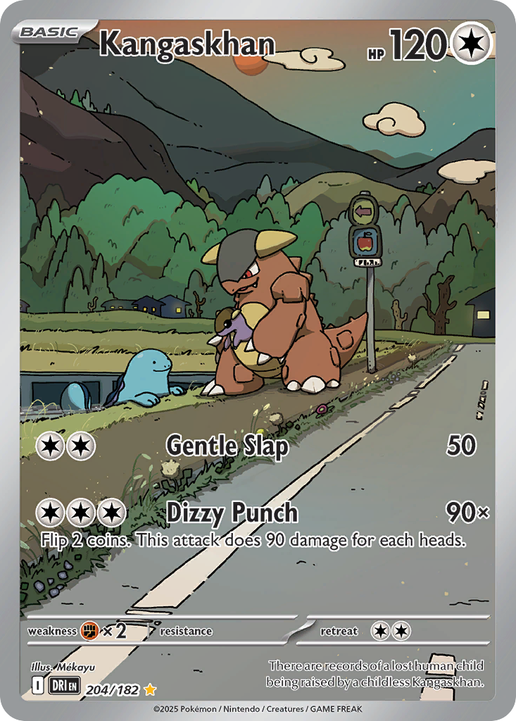 Kangaskhan 204/182 — English Pokémon Destined Rivals (2025)