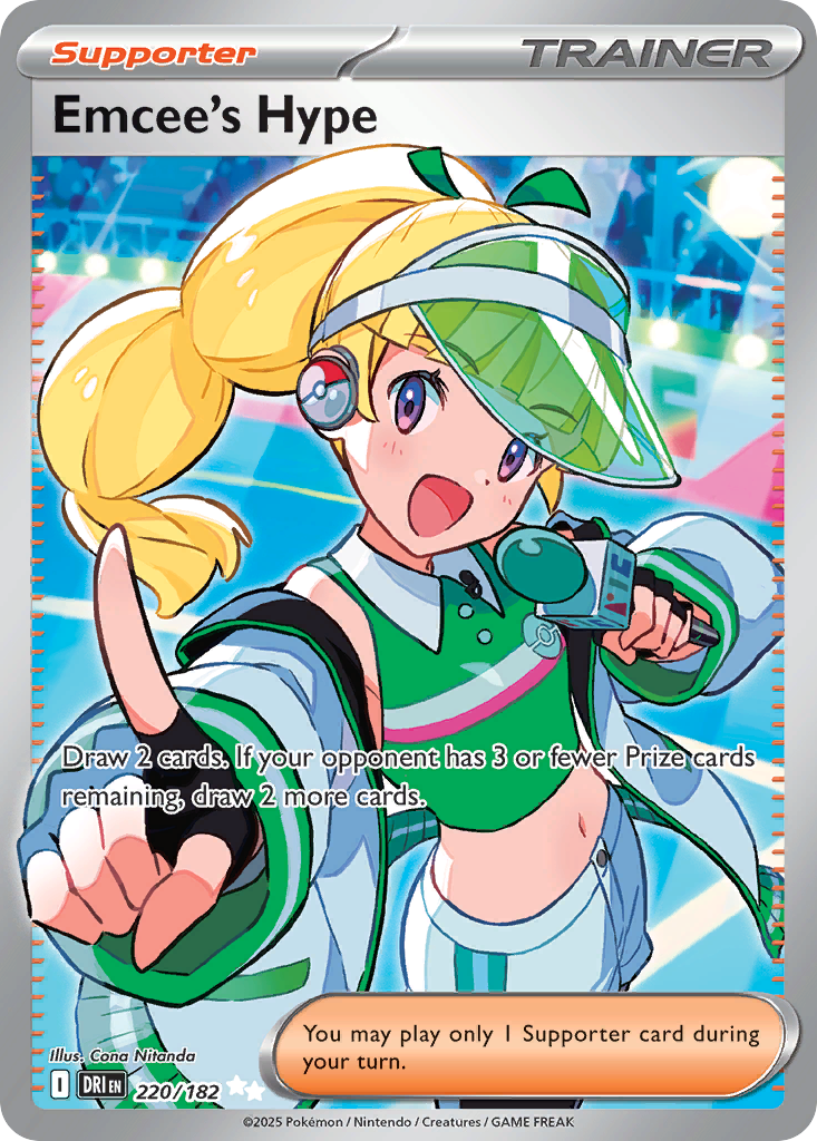 Emcee's Hype 220/182 — English Pokémon Destined Rivals (2025)